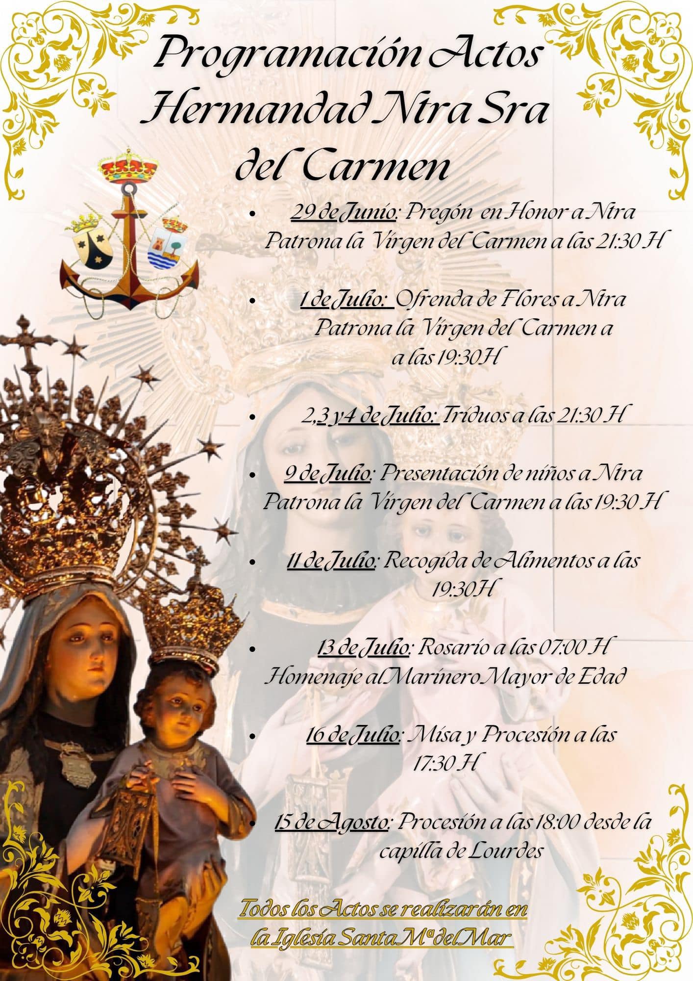 Fiestas patronales en honor de Nuestra Señora del Carmen 2024 Punta Umbría
